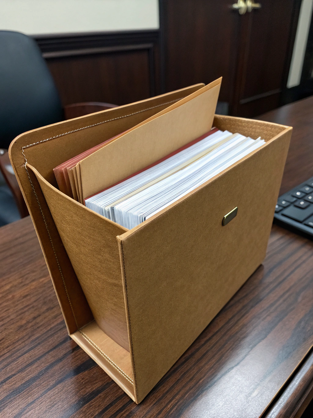 Manila folder labeled for court records