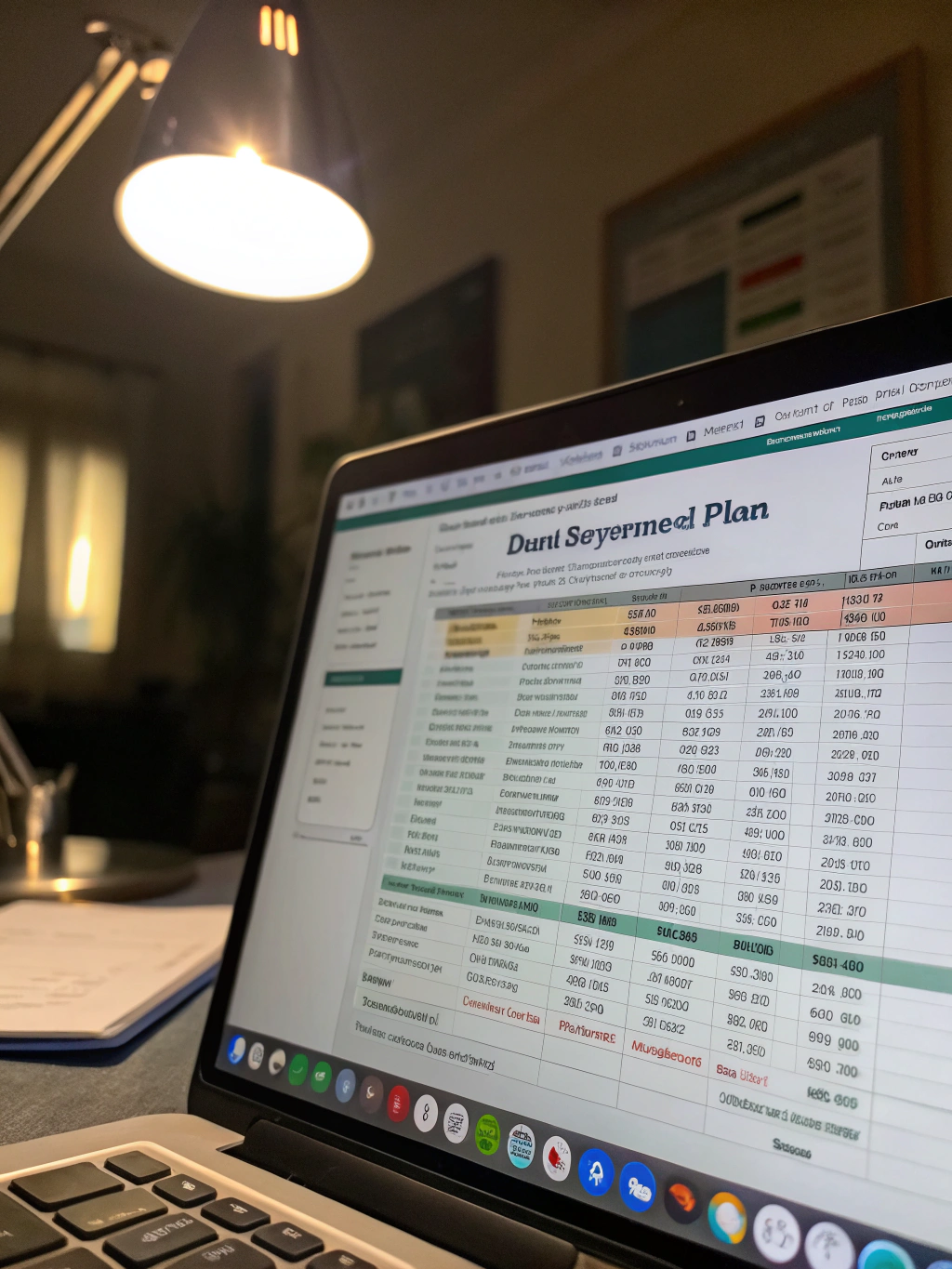 Structured debt repayment plan document