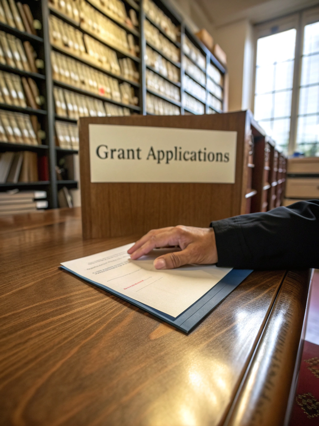 Official pardon application file folder