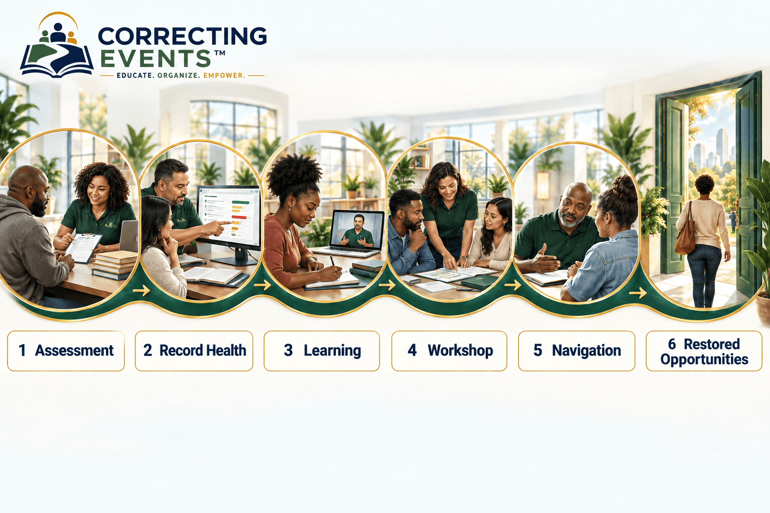 How the Record Restoration Navigation System Works Infographic